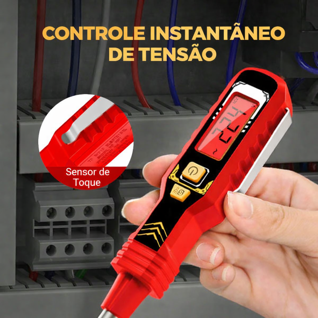 Multifunction Screwdriver + Voltmeter LCD Sem Contacto
